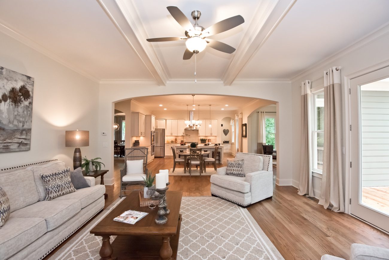 Lighting in a Kerley Family Homes living room