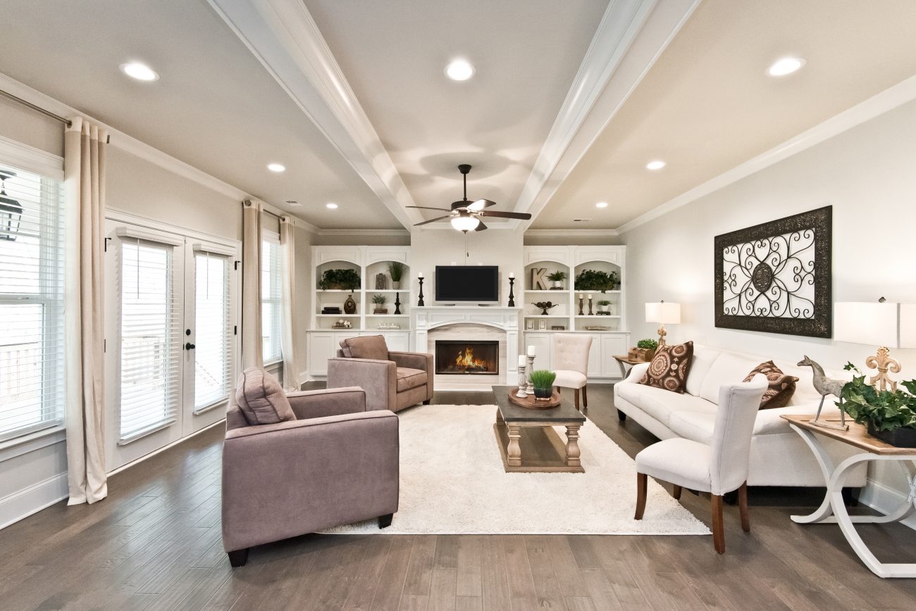 A Craftsman style living room in Cobb County